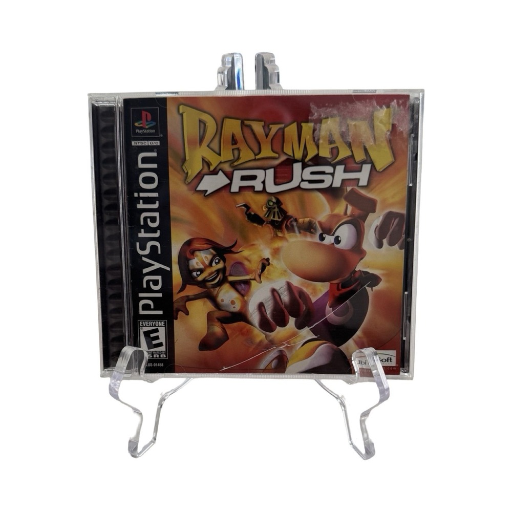 Rayman Rush Sony PlayStation 1 PS1 2002 Racing Game Ubi Soft NTSC CIB